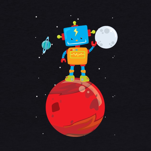 Outer Space Robot on Mars by 4Craig